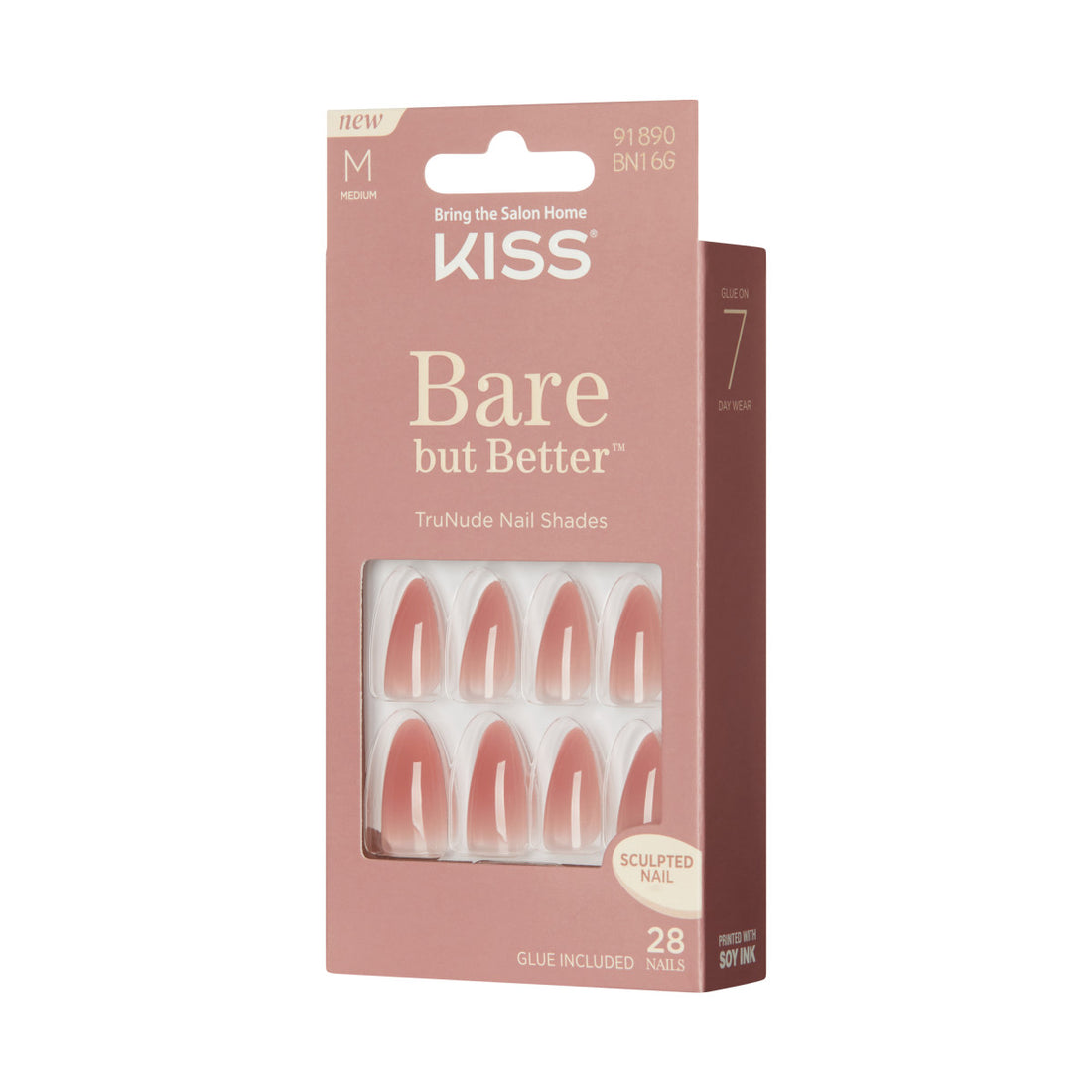 KISS Bare-But-Better Nails - Fairest Nude