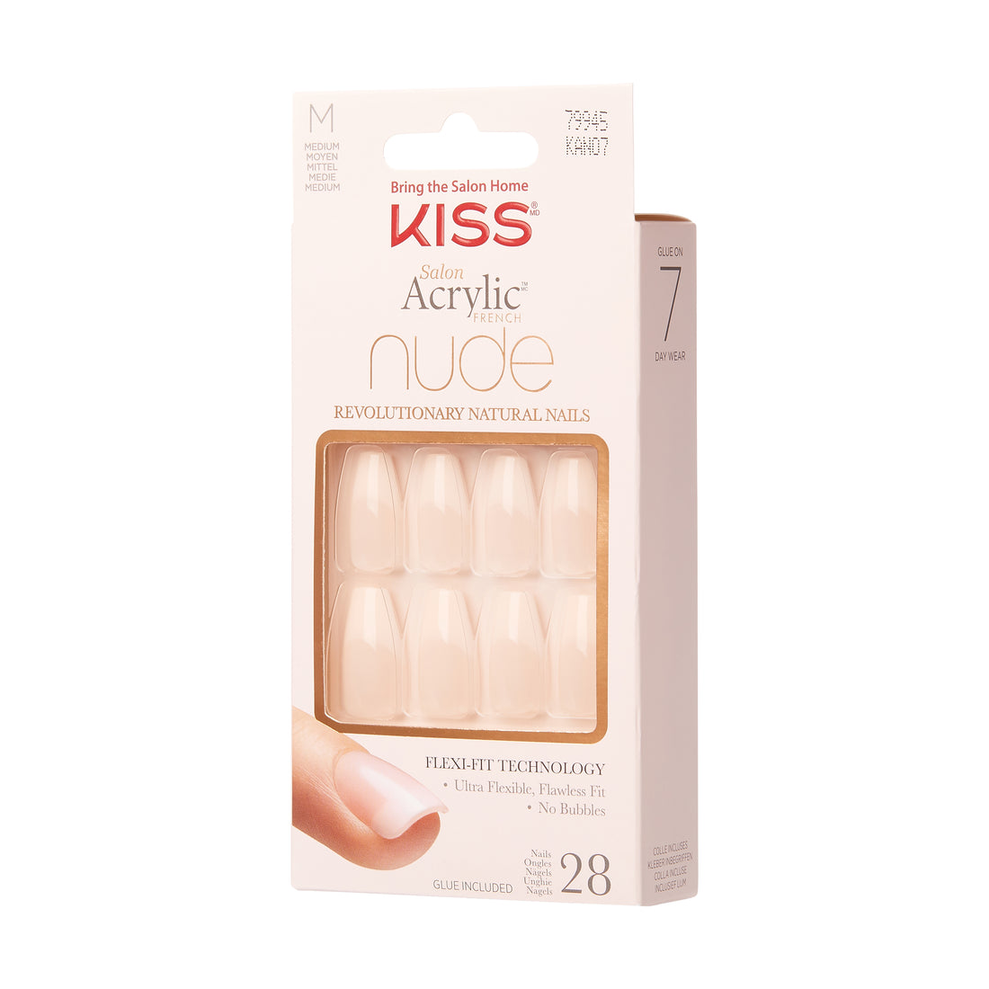 KISS Salon Acrylic French Nails - Leilani